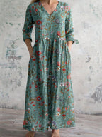 Robe d'été légère femme, verte, du S au 3XL, vert