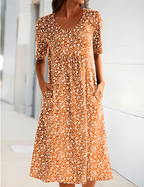 Robe d'été légère femme, huit coloris, du XS au 3XL, orange