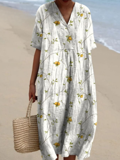 Robe d'été à imprimé floral, onze motifs, du S au 5XL