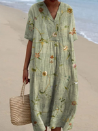 Robe d'été à imprimé floral, onze motifs, du S au 5XL