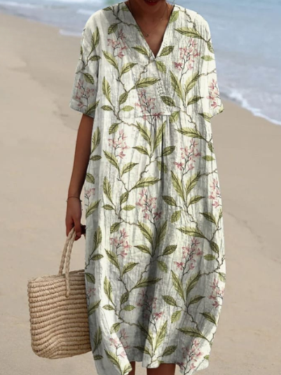 Robe d'été à imprimé floral, onze motifs, du S au 5XL
