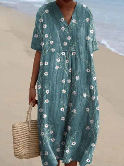 Robe d'été à imprimé floral, onze motifs, du S au 5XL