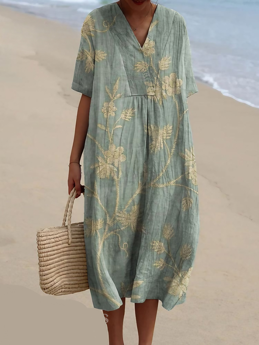 Robe d'été à imprimé floral, onze motifs, du S au 5XL