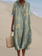 Robe d'été à imprimé floral, onze motifs, du S au 5XL