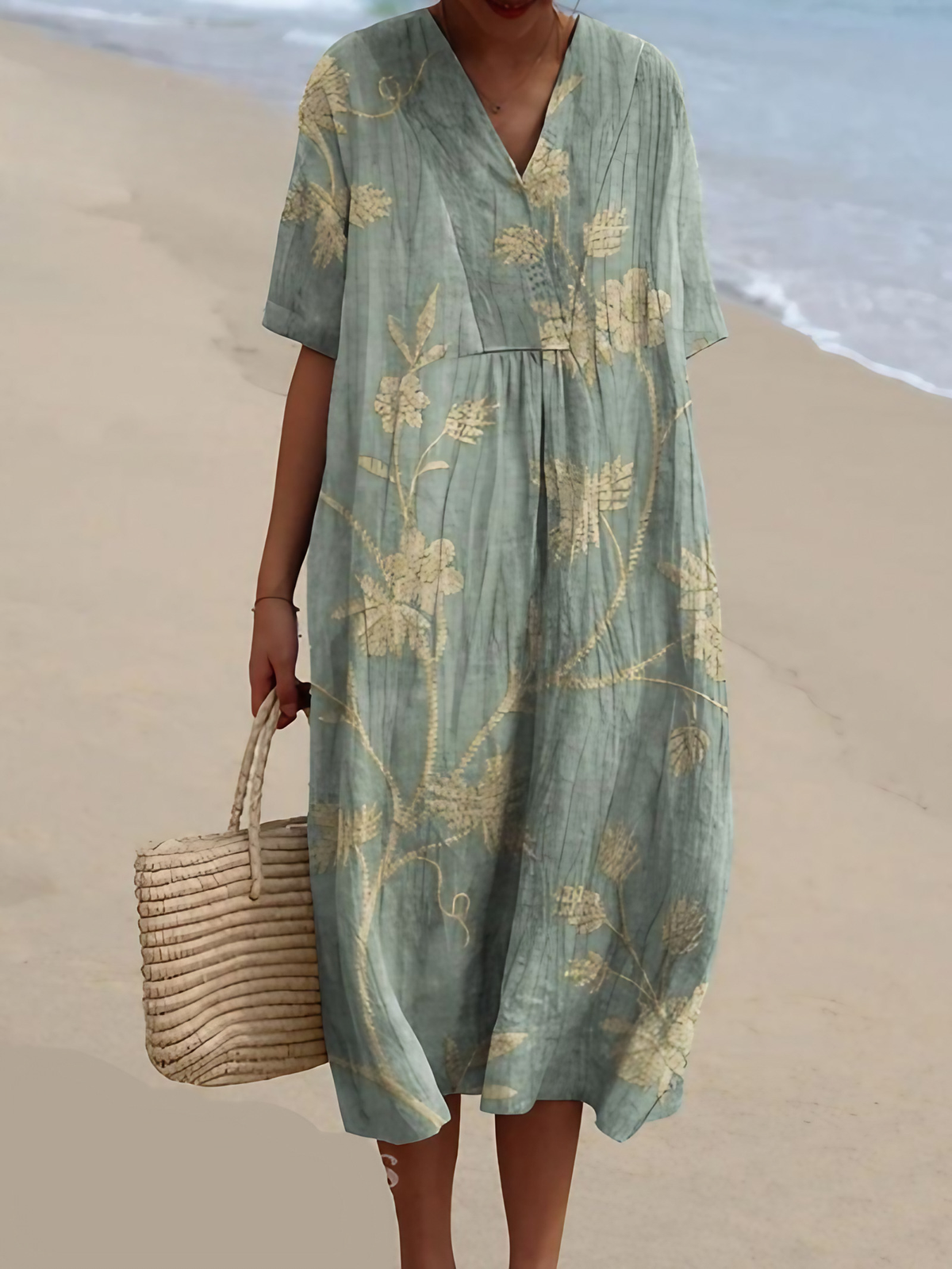 Robe d'été à imprimé floral, onze motifs, du S au 5XL