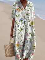 Robe d'été à imprimé floral, onze motifs, du S au 5XL