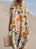 Robe d'été à imprimé floral, onze motifs, du S au 5XL