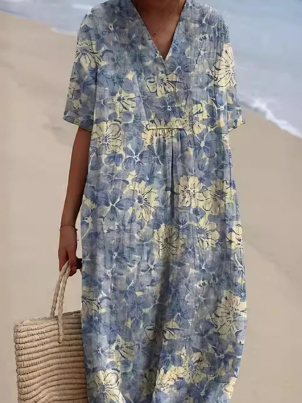 Robe d'été à imprimé floral, onze motifs, du S au 5XL