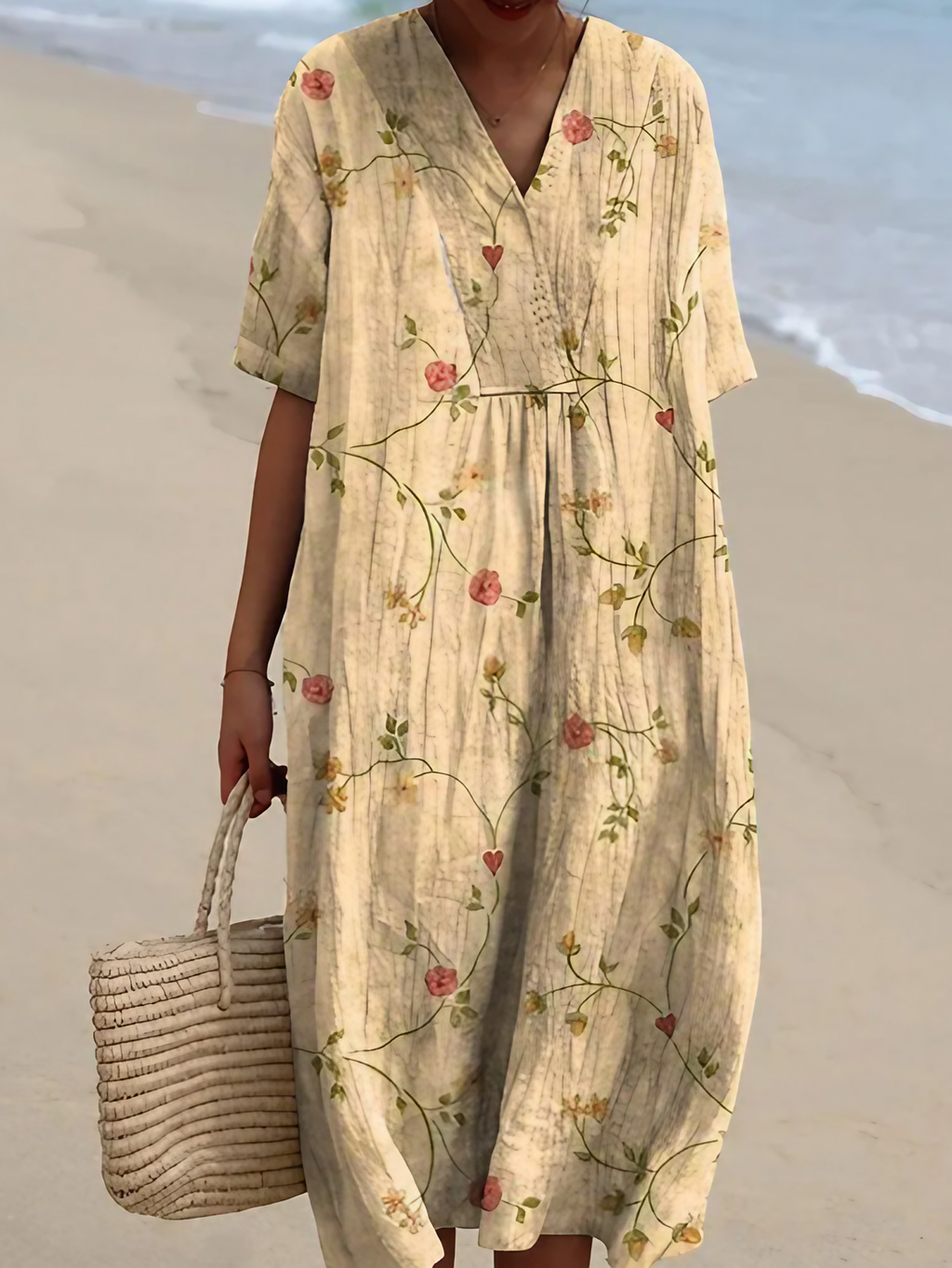 Robe d'été à imprimé floral, onze motifs, du S au 5XL