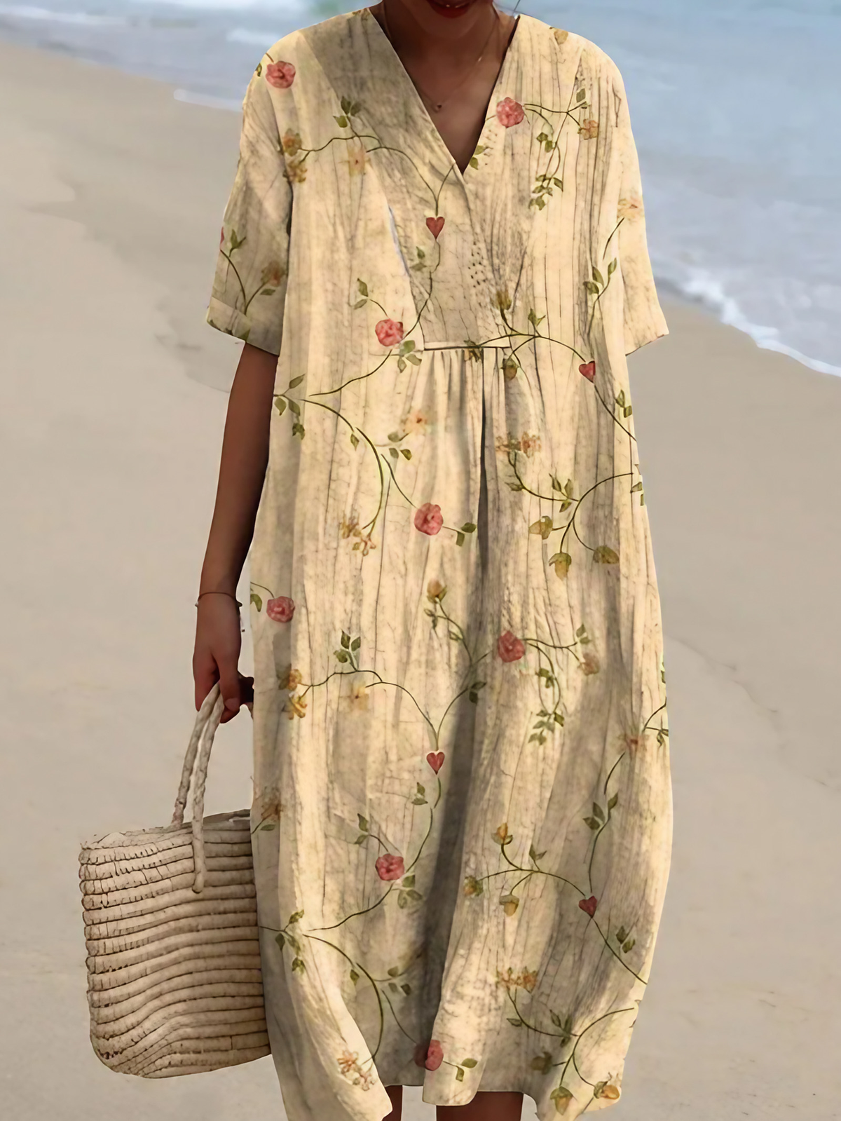 Robe d'été à imprimé floral, onze motifs, du S au 5XL