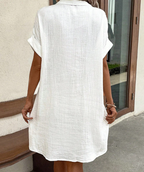Robe d'été femme à col V et bretelles réglables, coupe ample