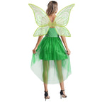 Déguisement de fée femme, robe avec ailes de papillon amovibles