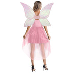 Déguisement de fée femme, robe avec ailes de papillon amovibles