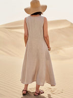 Robe ample femme à grandes poches, douze coloris, du 40 au 54
