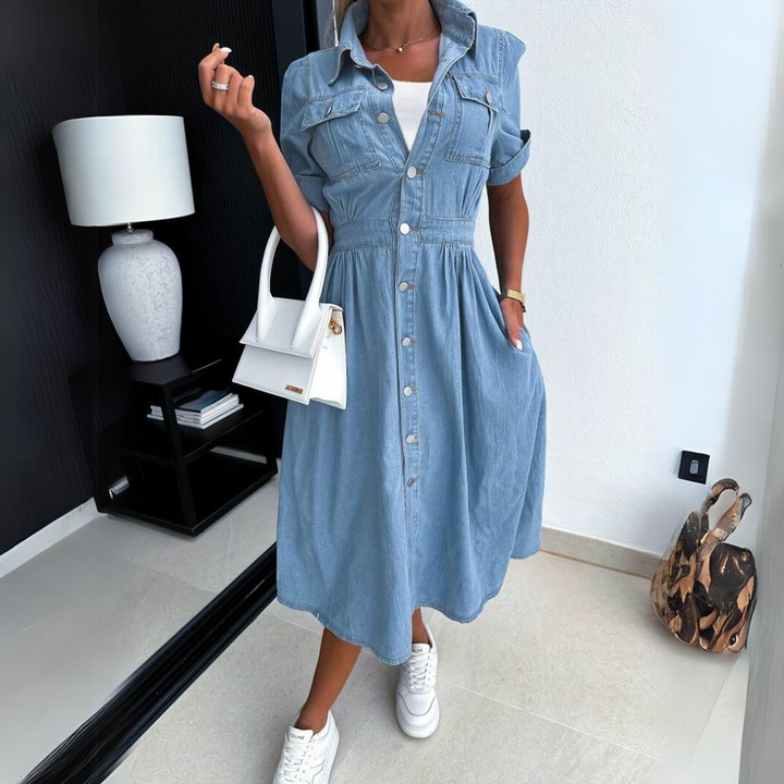 Robe en jean cintrée femme pour l'été, du S au 3XL
