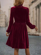 Robe en velours sans manches, longueur genou, trois coloris