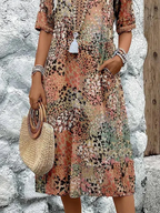 Robe fleurie fluide femme pour l'été, cinq coloris, M au 3XL