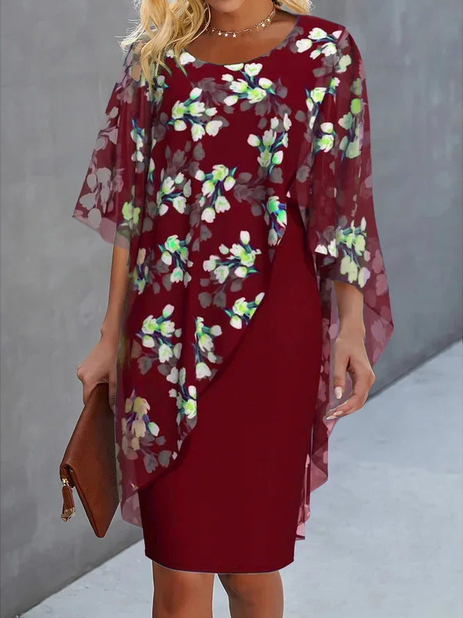 Robe fleurie femme fluide à imprimé floral, du XS au 3XL