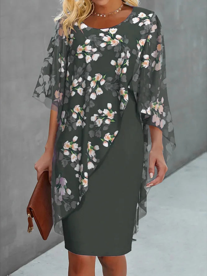 Robe fleurie femme fluide à imprimé floral, du XS au 3XL
