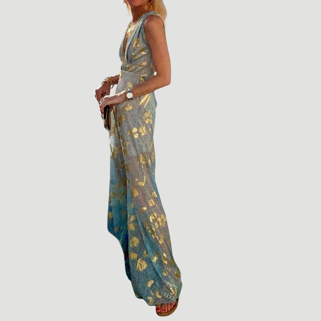 Robe col V à paillettes, coupe fluide, cinq coloris, XS au XL