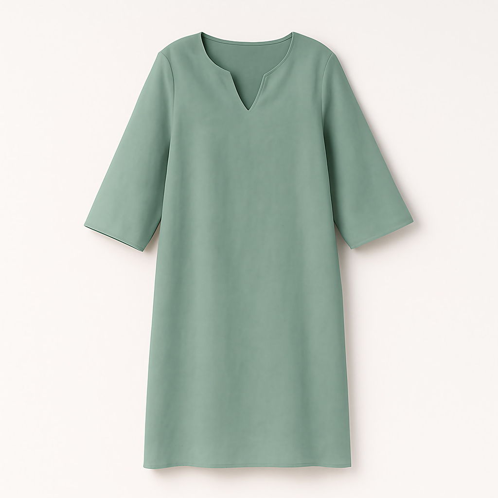 Robe col V femme pour l'automne, neuf coloris, du S au 3XL, vert