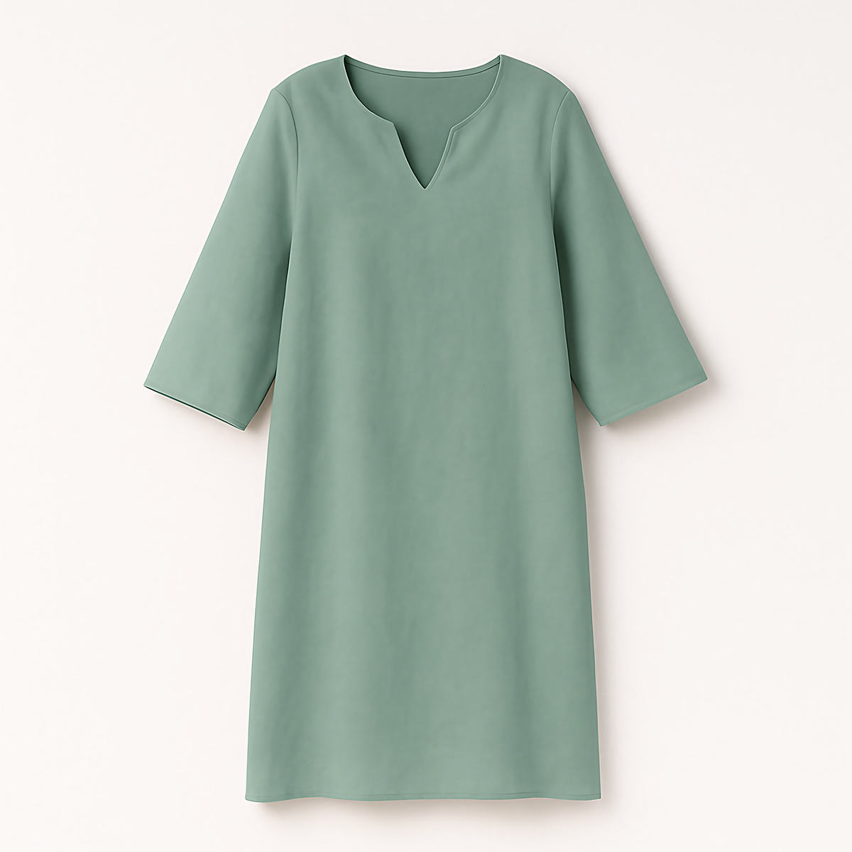 Robe col V femme pour l'automne, neuf coloris, du S au 3XL, vert
