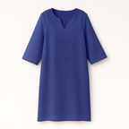 Robe col V femme pour l'automne, neuf coloris, du S au 3XL, bleu marine