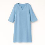 Robe col V femme pour l'automne, neuf coloris, du S au 3XL, bleu ciel