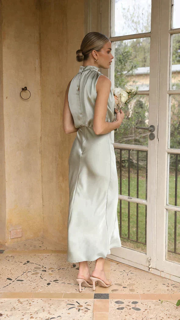 Robe longue brillante femme à manches longues, cinq coloris