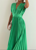 Robe longue de soirée femme, neuf coloris, du S au XL, vert