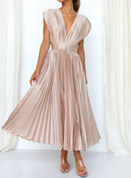 Robe longue de soirée femme, neuf coloris, du S au XL, rose
