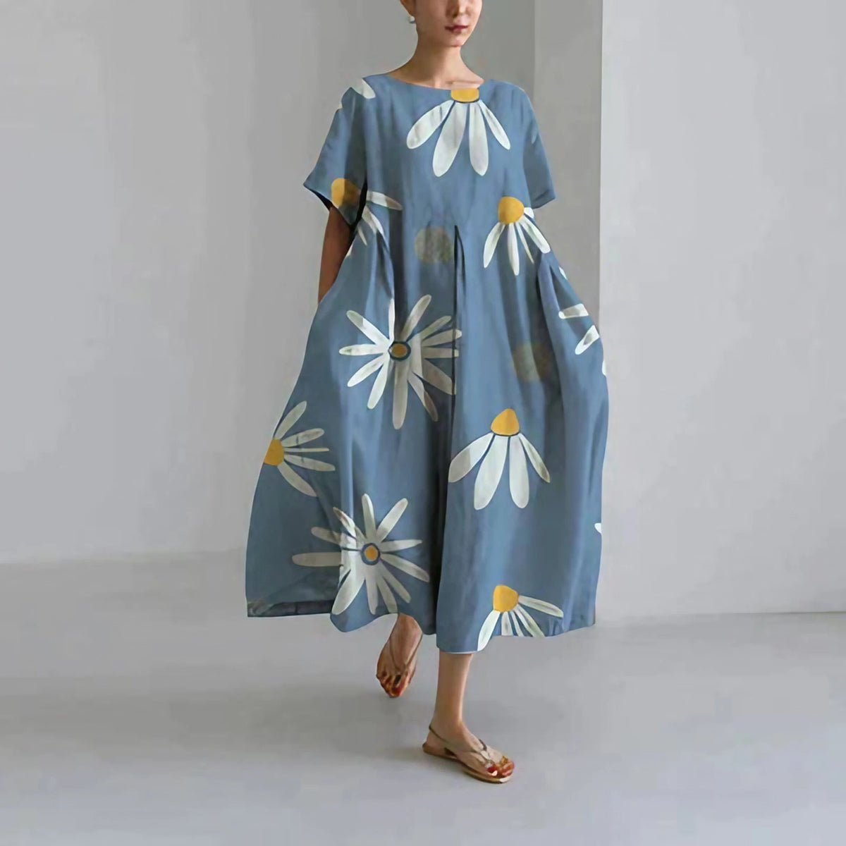 Robe d'été femme à imprimé floral, onze motifs, du S au 3XL