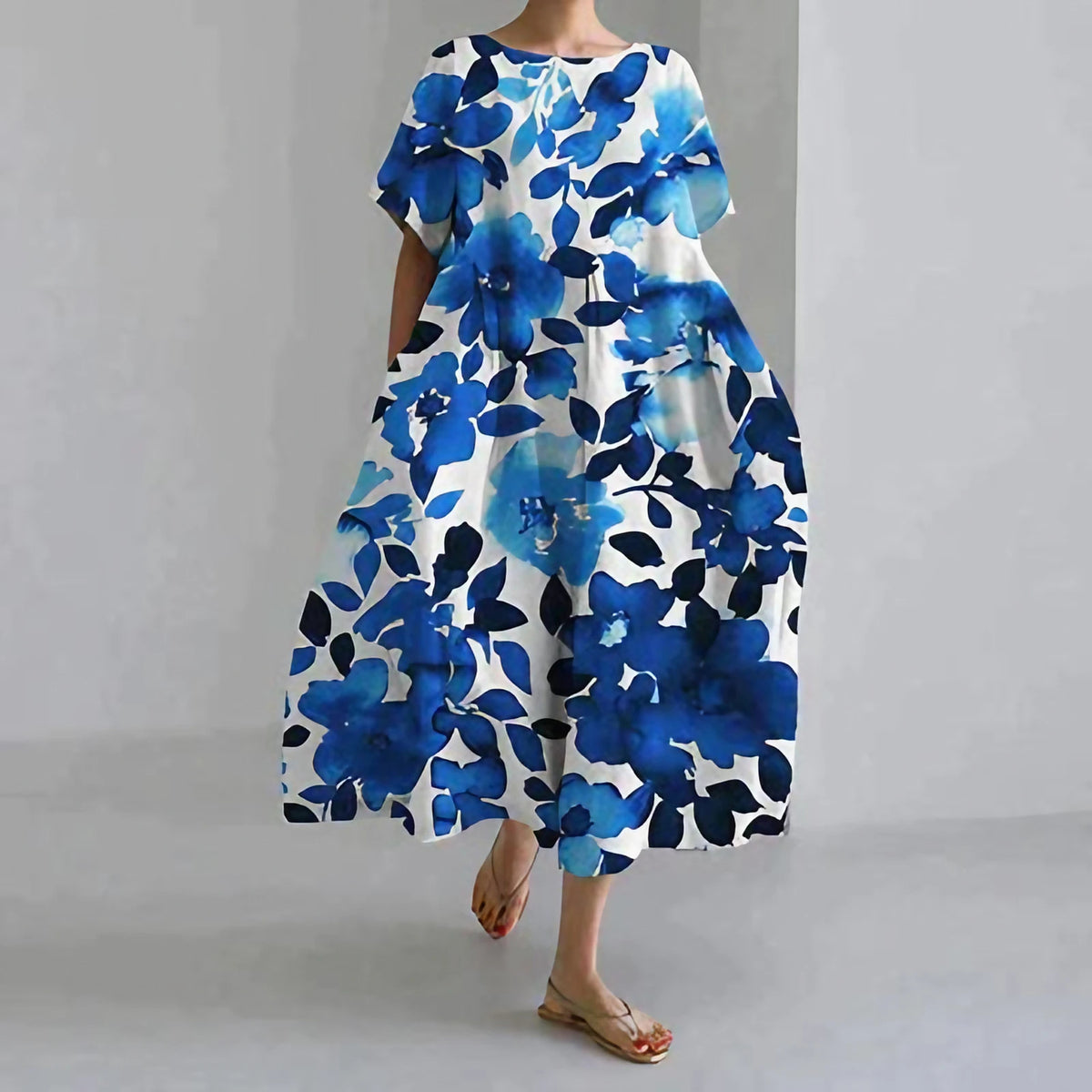 Robe d'été femme à imprimé floral, onze motifs, du S au 3XL