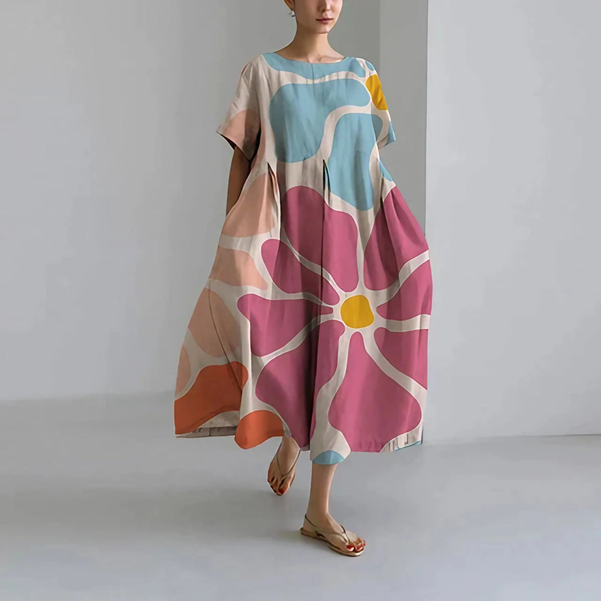 Robe d'été femme à imprimé floral, onze motifs, du S au 3XL