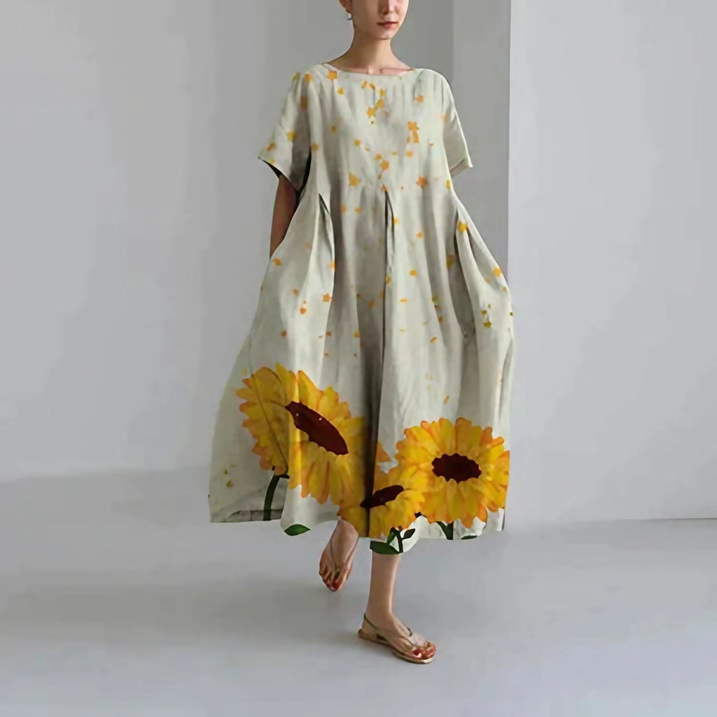 Robe d'été femme à imprimé floral, onze motifs, du S au 3XL