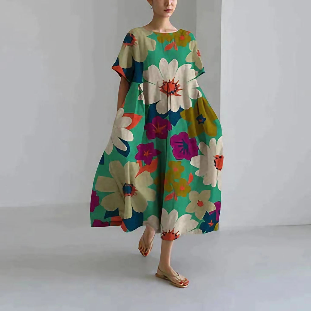 Robe d'été femme à imprimé floral, onze motifs, du S au 3XL