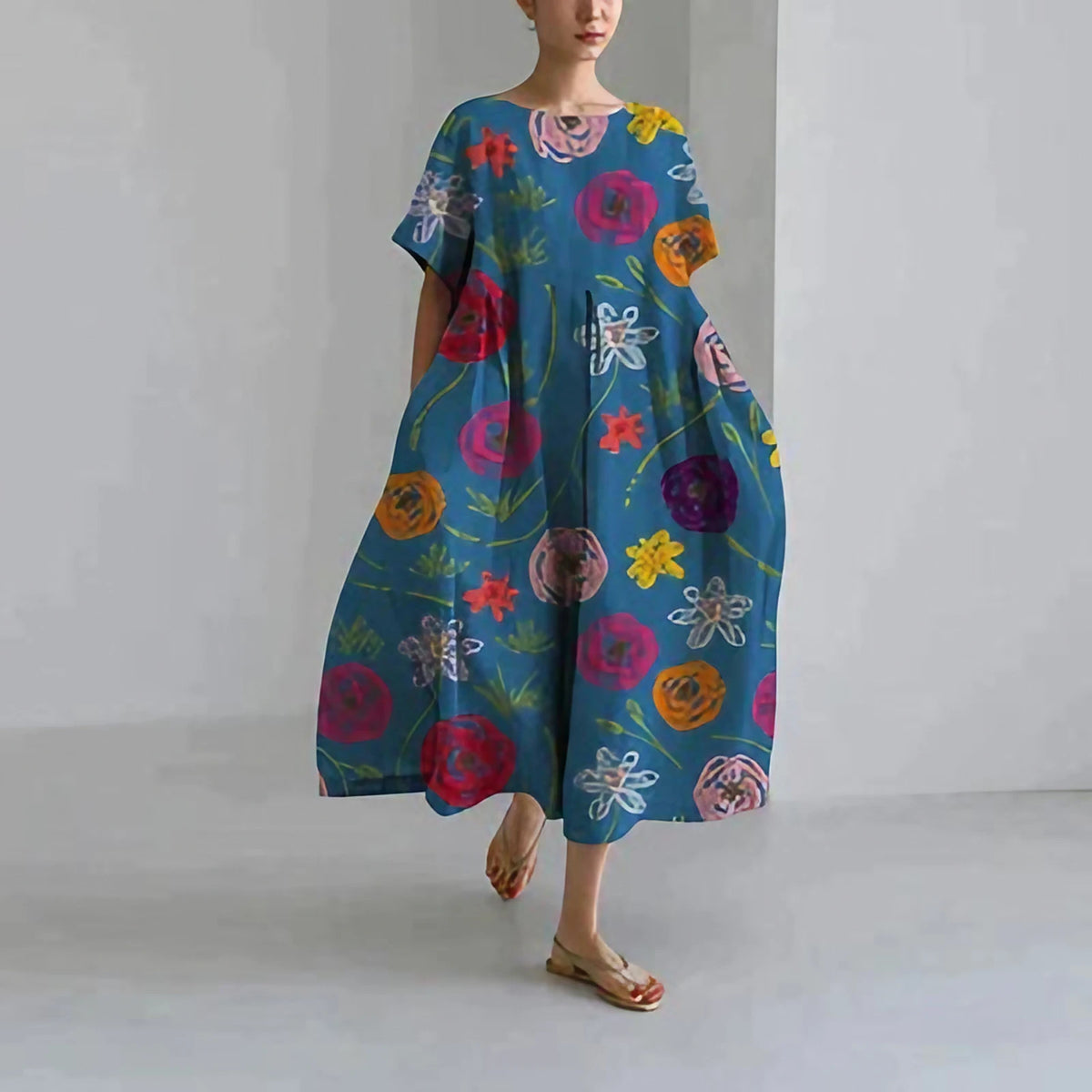 Robe d'été femme à imprimé floral, onze motifs, du S au 3XL