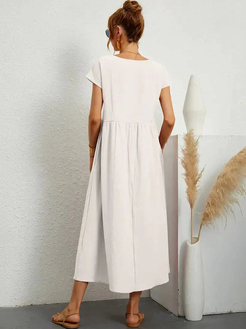Robe longue femme fluide pour l'été, onze coloris