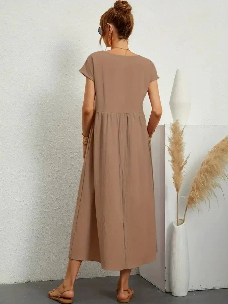 Robe longue femme fluide pour l'été, onze coloris