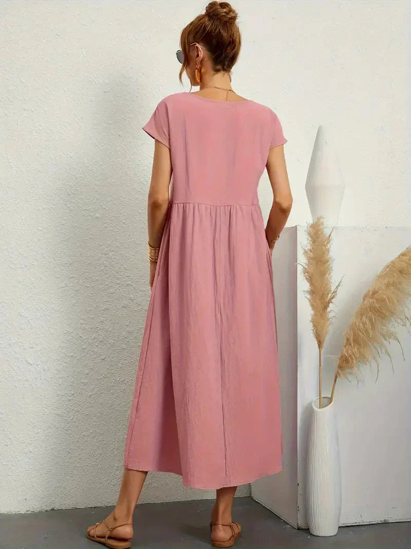 Robe longue femme fluide pour l'été, onze coloris