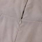 Robe de soirée longue portefeuille, bretelles fines et fente