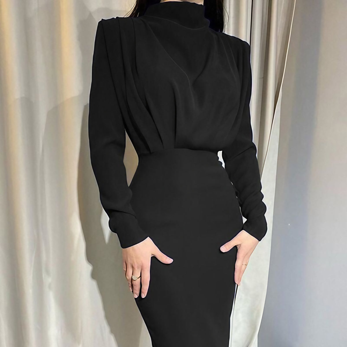 Robe maxi femme à bretelles réglables et fentes, huit coloris, noir