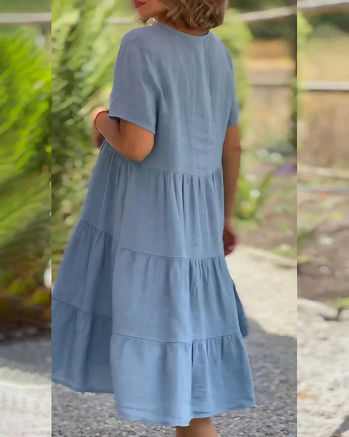 Robe fourreau mi-longue à décolleté V, trois coloris