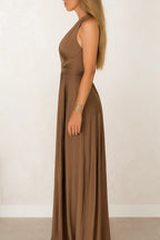 Robe midi femme à manches longues, cinq coloris, du XS au 2XL