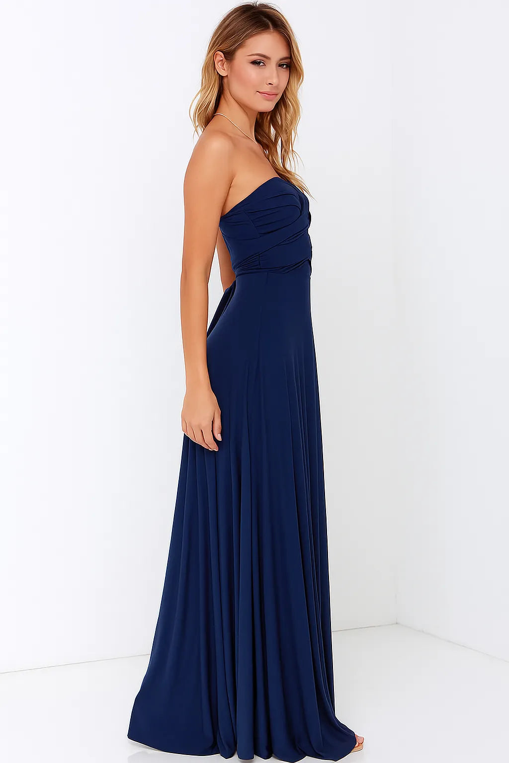 Robe midi femme à manches longues, cinq coloris, du XS au 2XL
