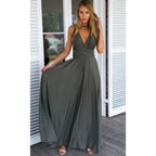 Robe midi femme à manches longues, cinq coloris, du XS au 2XL, gris