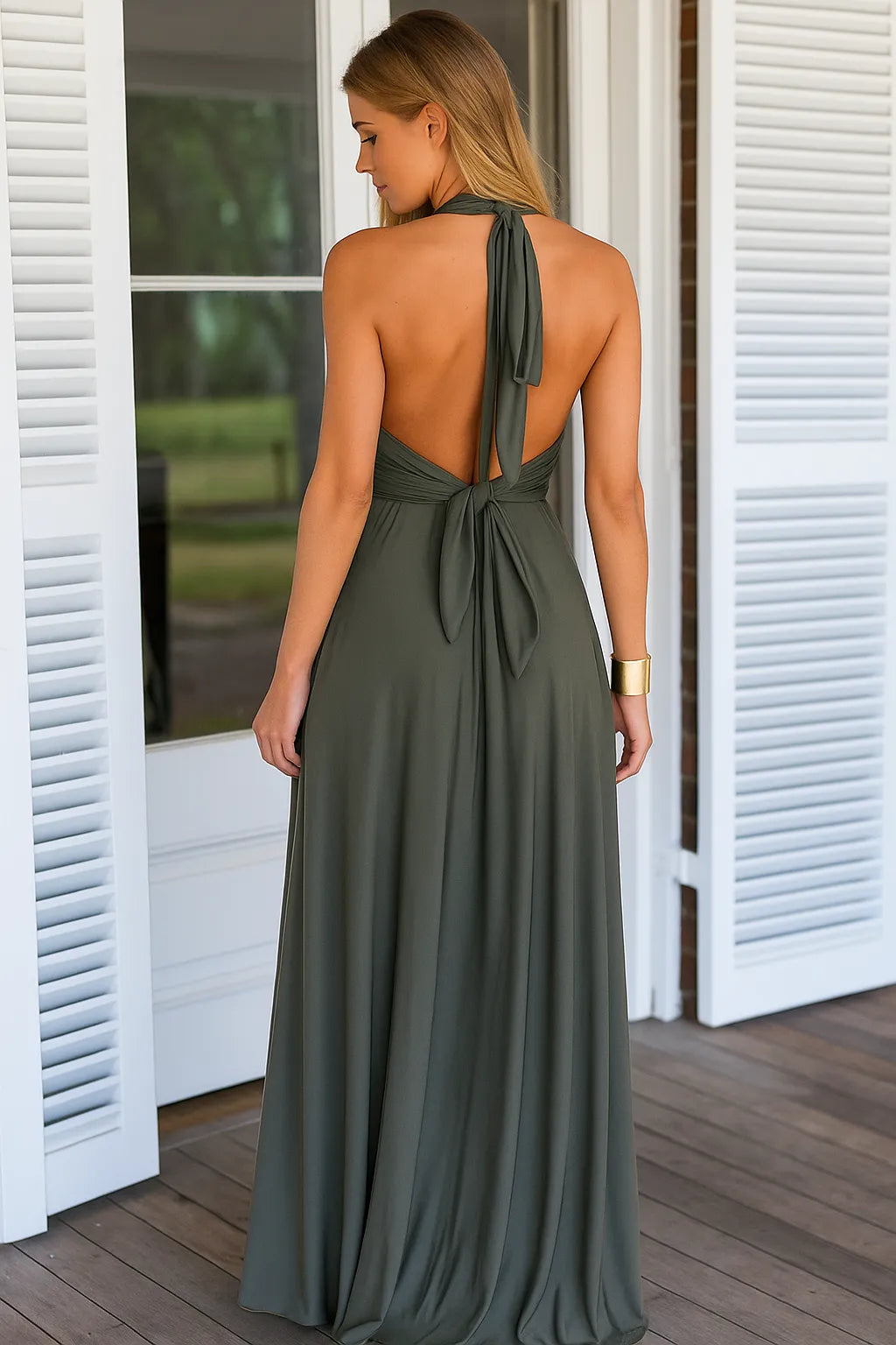 Robe midi femme à manches longues, cinq coloris, du XS au 2XL