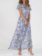 Robe midi femme habillée, six coloris, du S au 3XL, pourpre