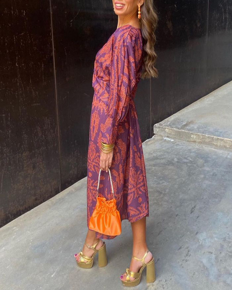 Robe midi ajustée femme, décolleté en V, zip au dos