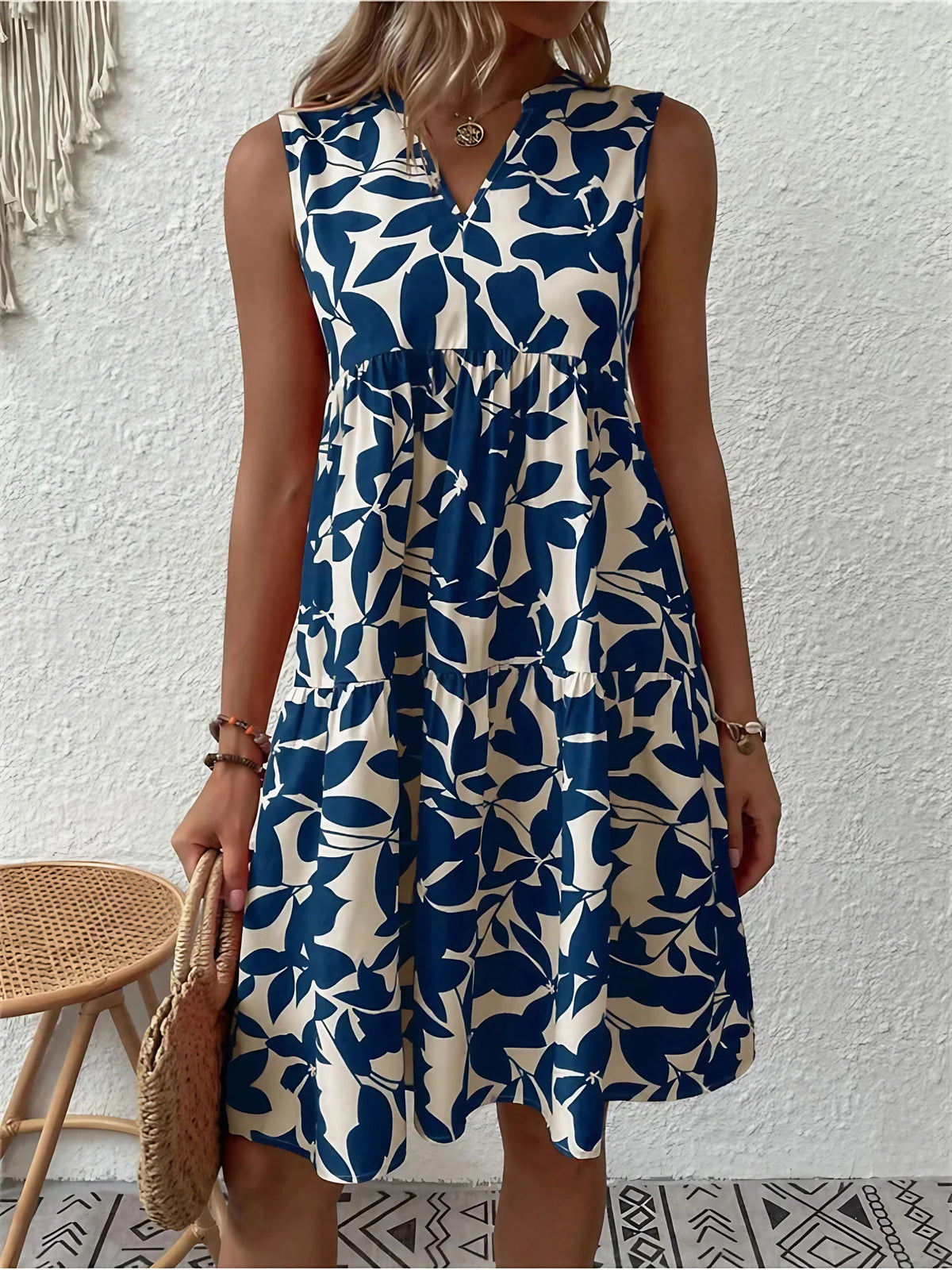 Robe courte à épaule nue pour l'été, quatre coloris, bleu